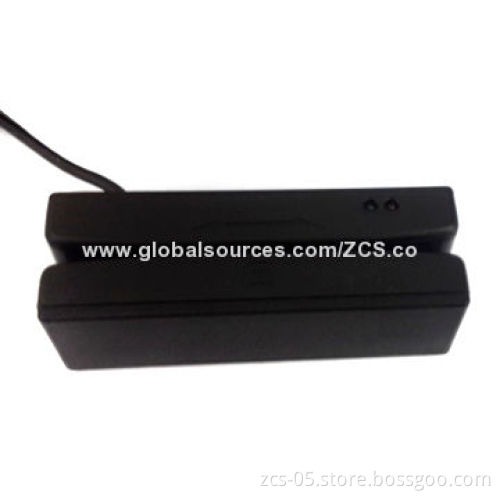 Magnetic Card Readers, Compliant with the RoHS Directive, Triple Tracks Card Read
